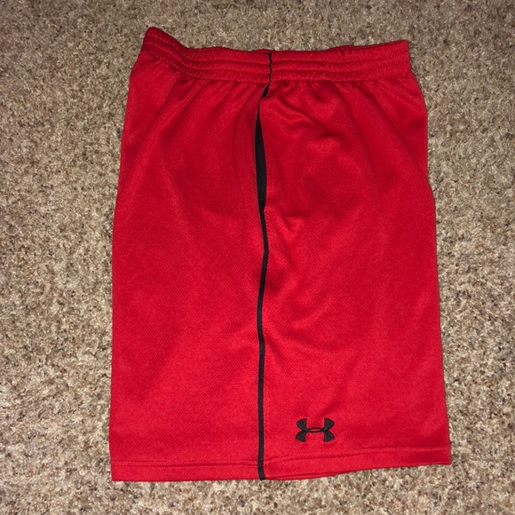 Under Armour Red Athletic Shorts - Picture 2 of 3